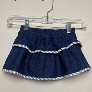Vintage US Wear Tiered Denim Skirt 18 Months Made In USA